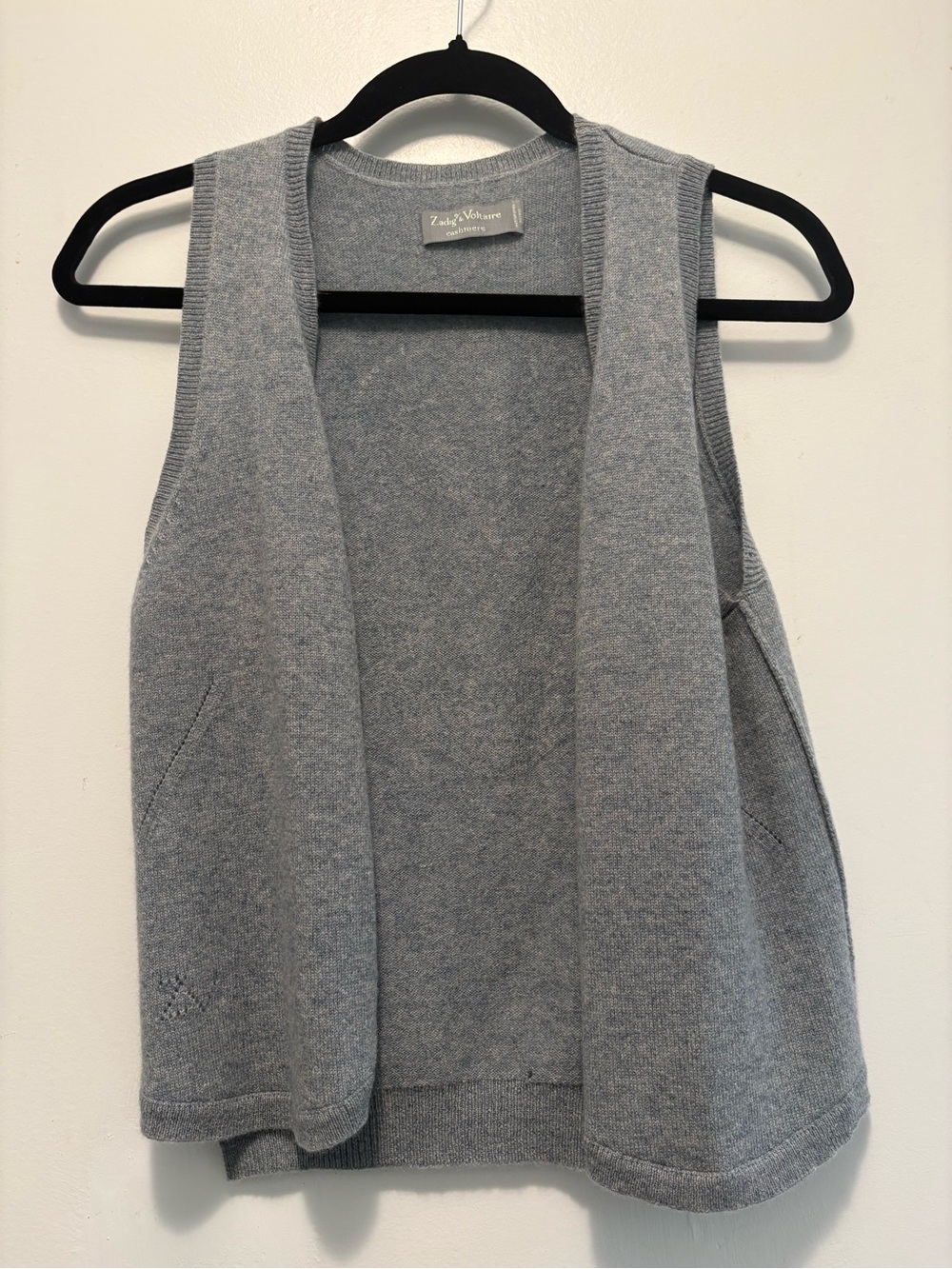 Zadig & Voltaire 100% Cashmere Vest